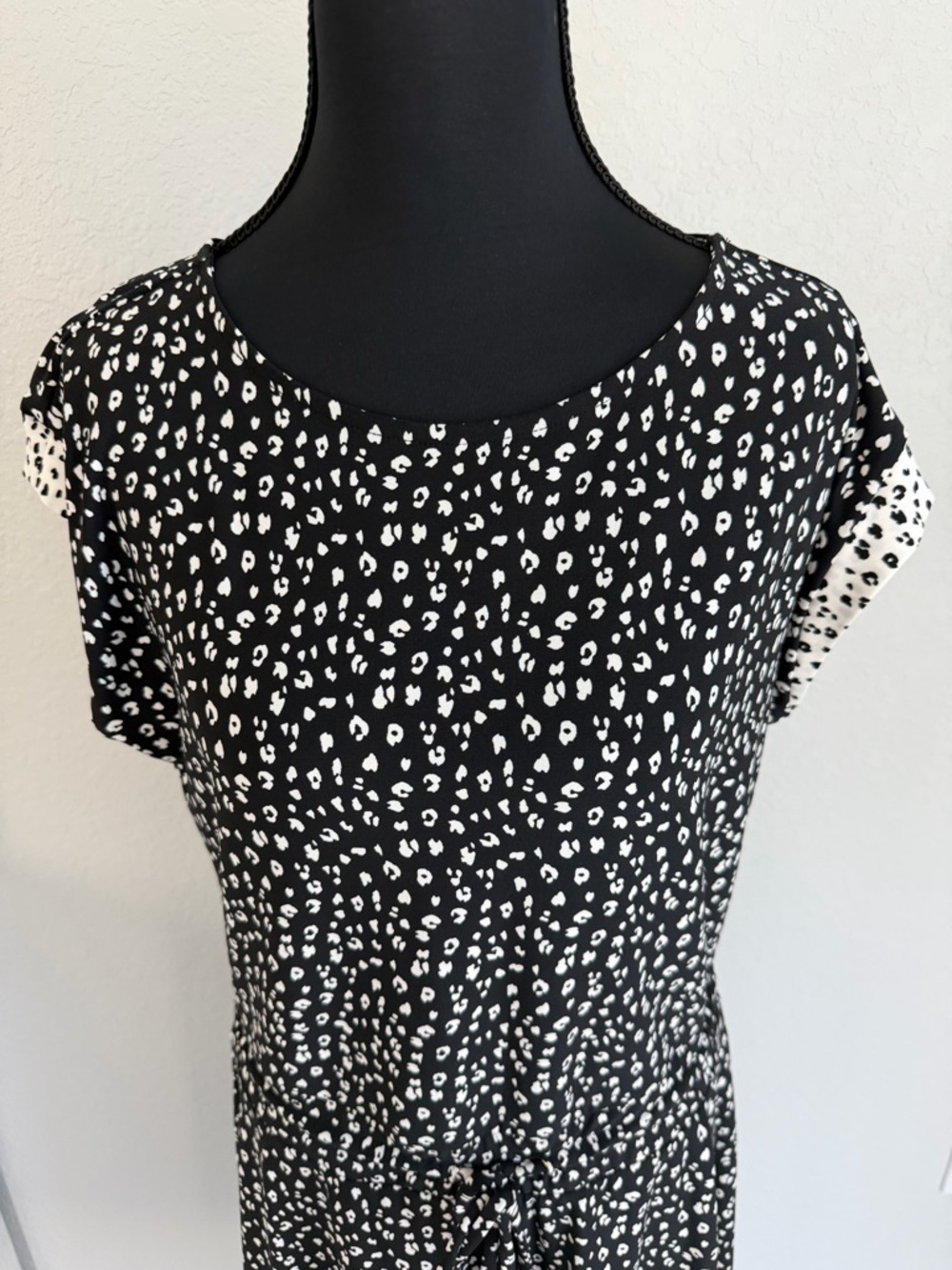 EUC WHBM Darling Black and White Animal Print‎ Dress, Small - Picture 2 of 16